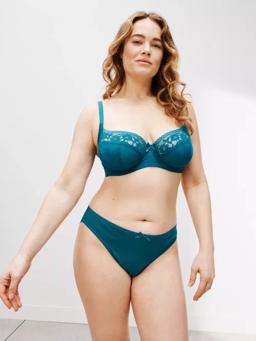 ‘Maisey’ bikini briefs in teal size 10