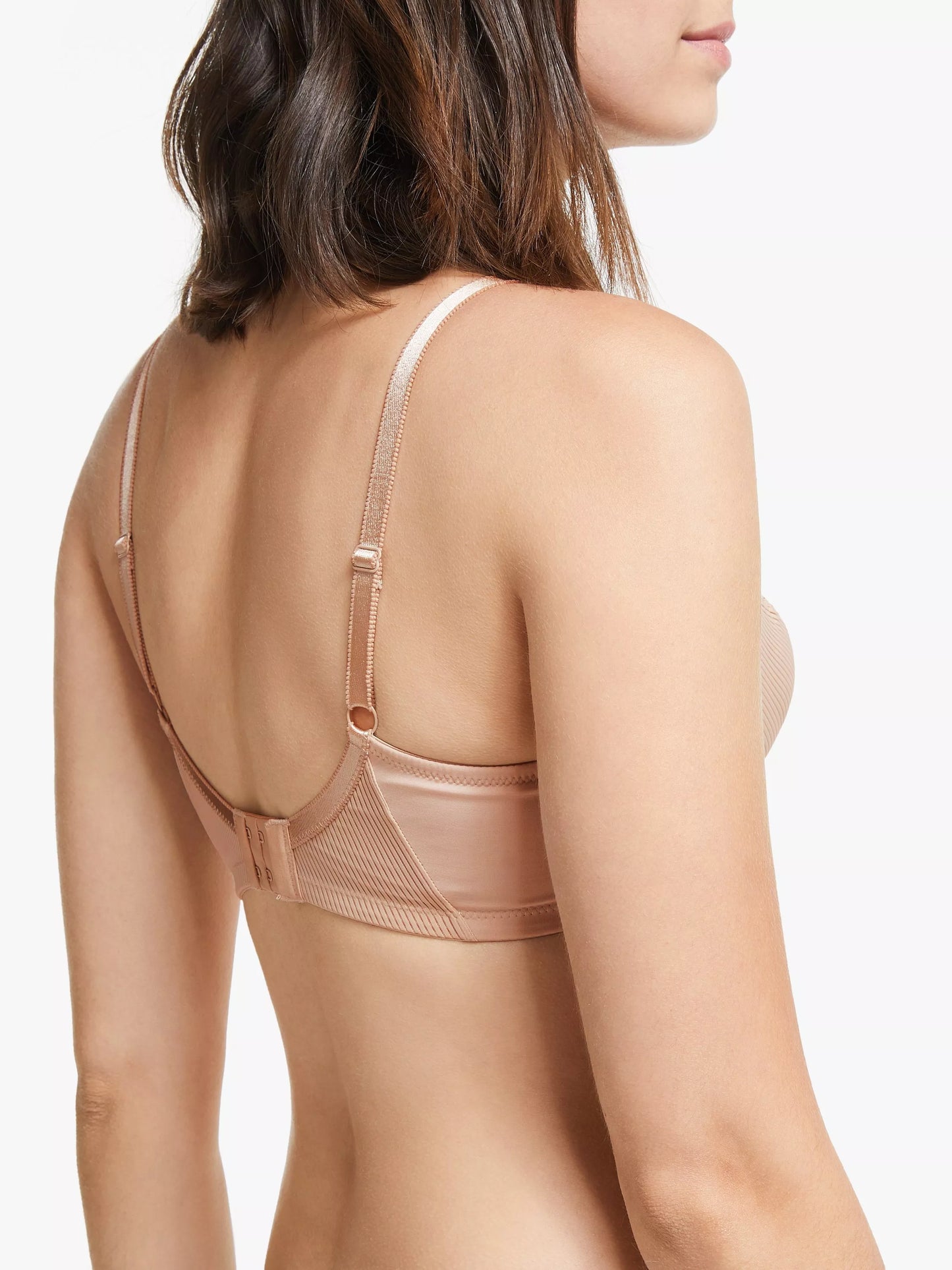 ‘Leah’ non wired, non padded bra in almond
