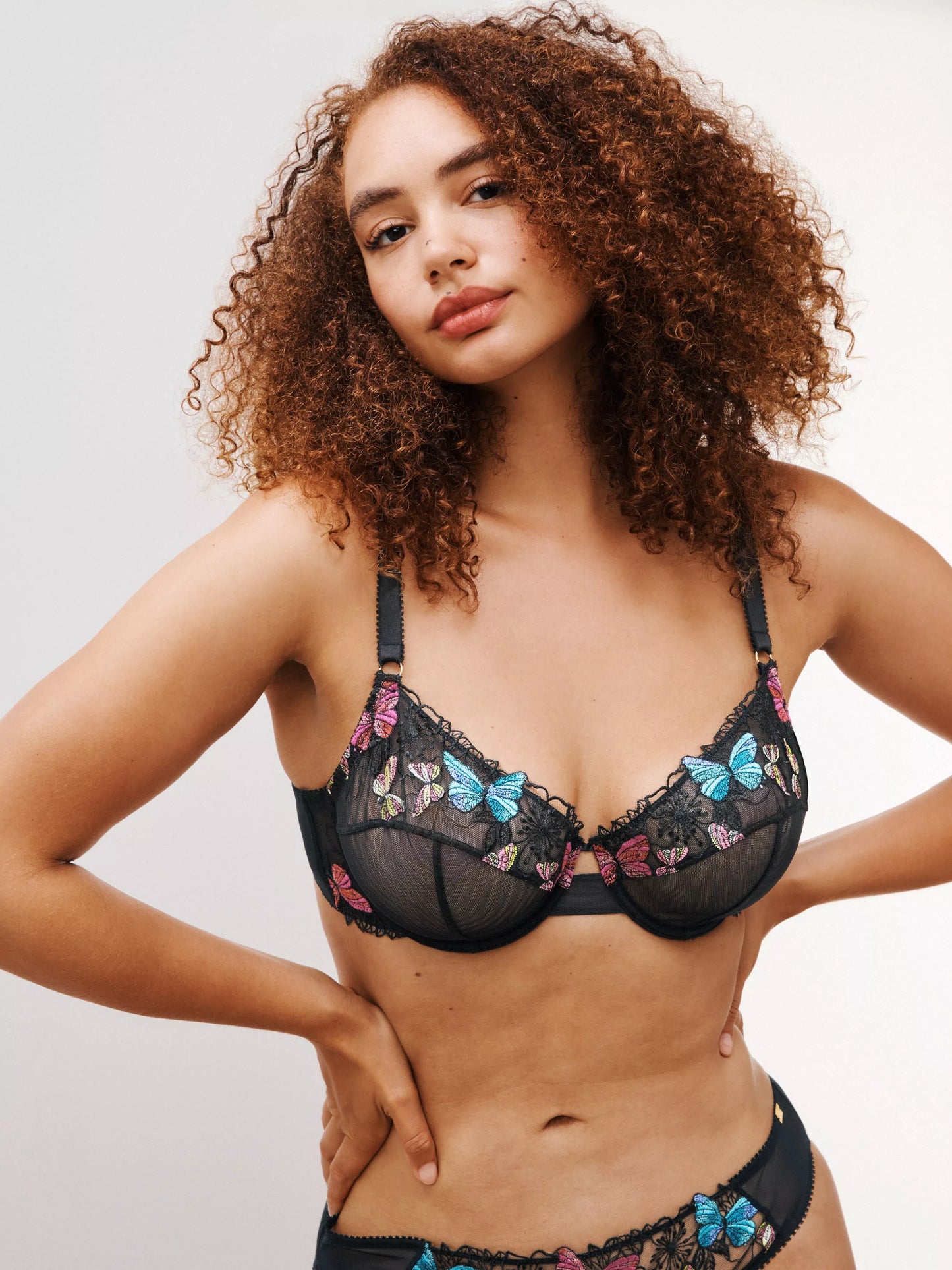 ‘Kiki’ butterfly full support balcony bra