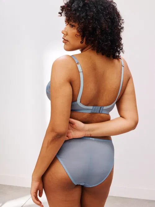 ‘Kiki’ cosmo, full support balcony bra in light blue size 32F
