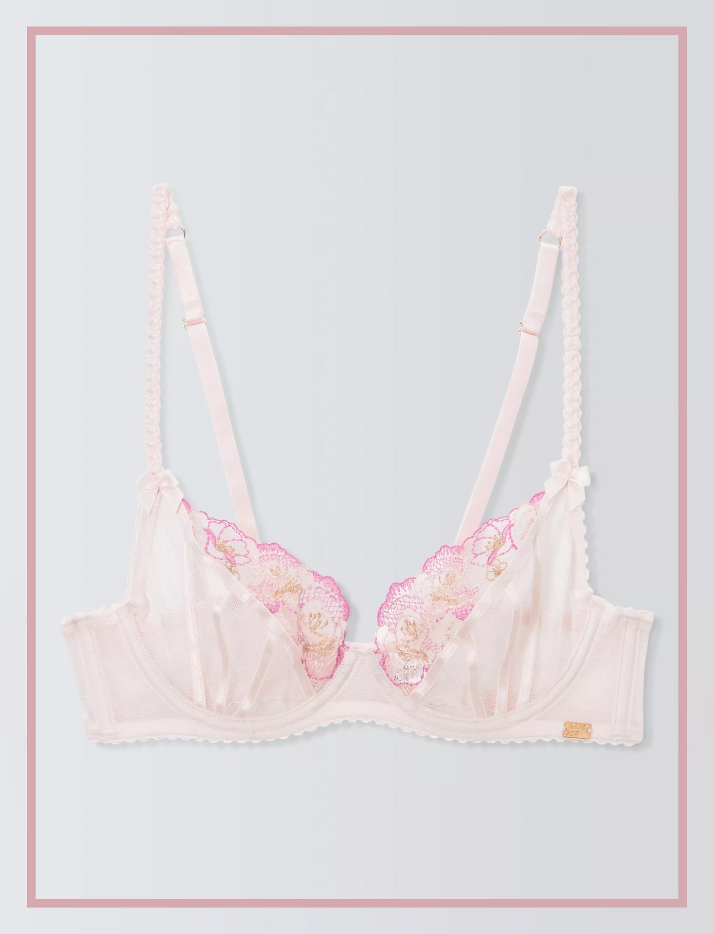 ‘Dani’ lace balcony bra
