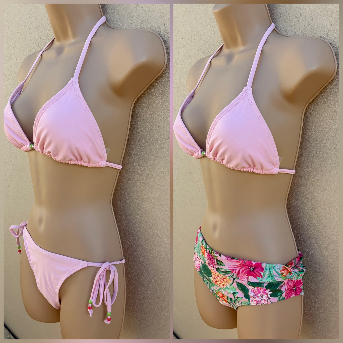 3 piece bikini set - John Lewis bottoms size S (8)