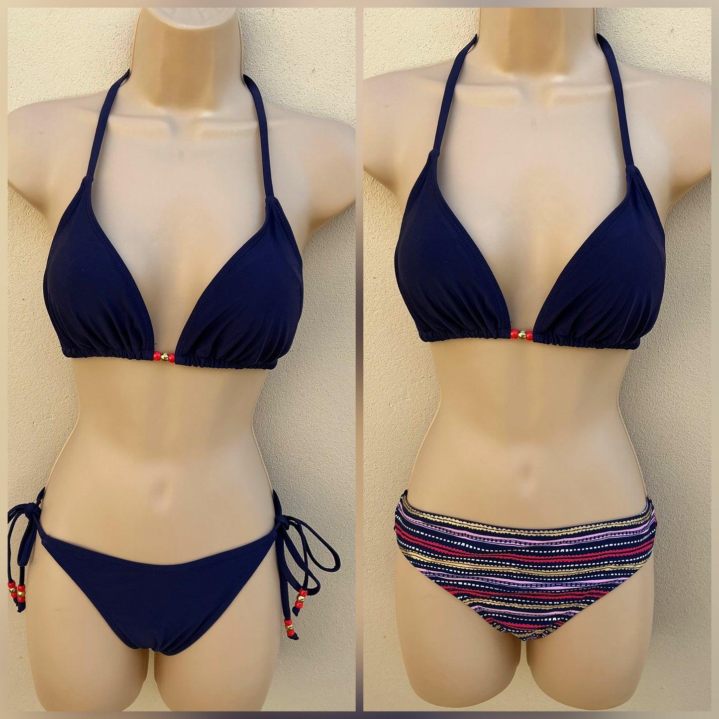 3 piece bikini set - John Lewis bottoms size M (10)