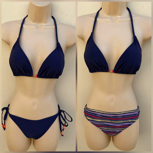 3 piece bikini set - John Lewis bottoms size M (10)