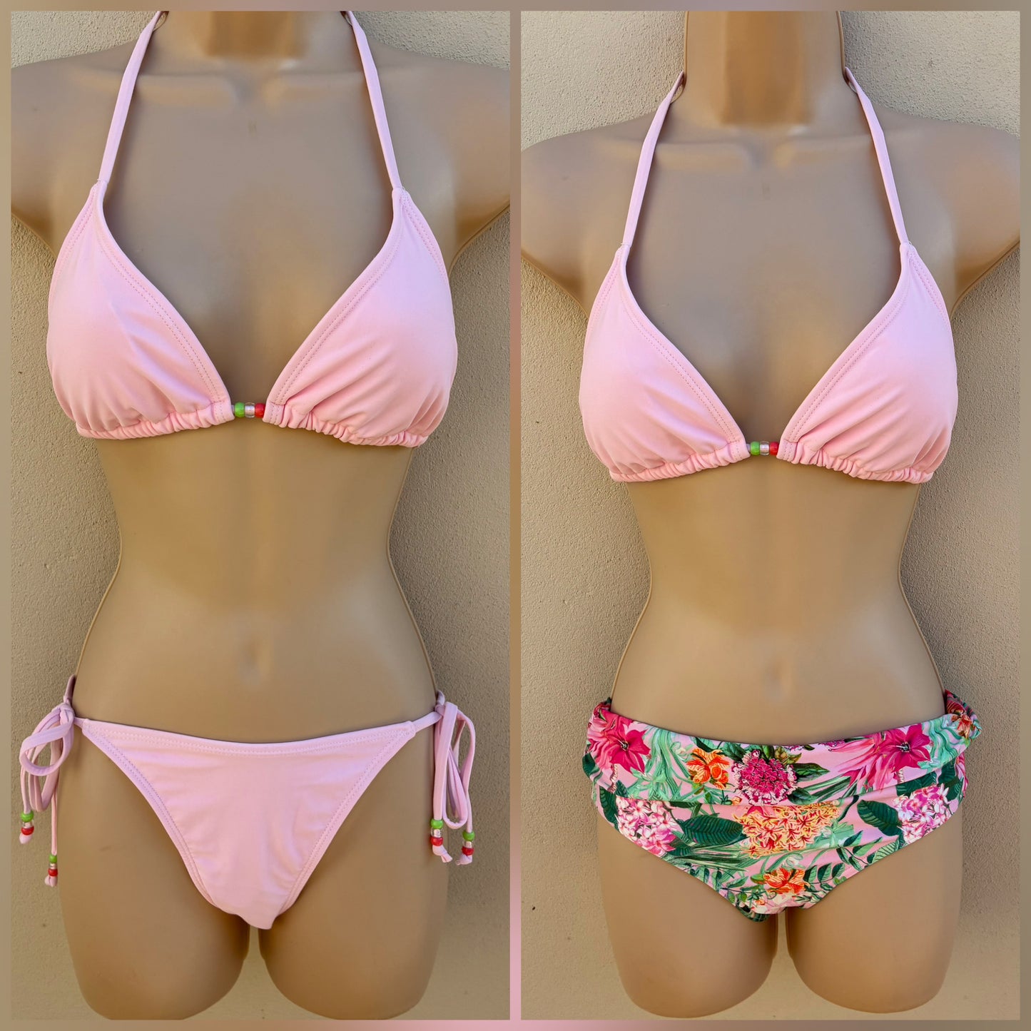 3 piece bikini set - John Lewis bottoms size S (8)